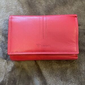 Italian Leather Red Women's Bag